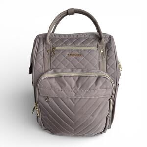 KROSER 17” Quilted Laptop Backpack NWOT Beige RFID USB Work Travel Bag